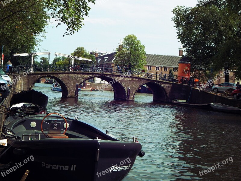 Bridge Canals Of Amsterdam Amsterdam Canal Netherlands