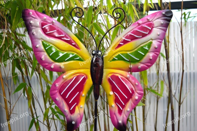 Butterfly Colorful Garden Deco Ornament