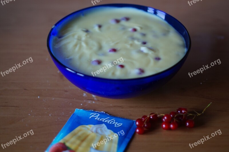 Pudding Currant Delicious Food Eat