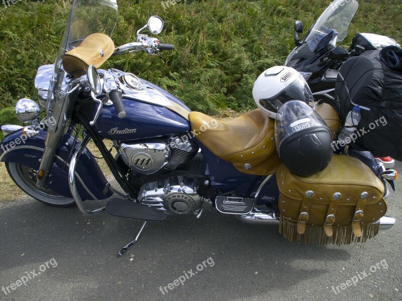 Indian Motorcycle Moto Parked Design Vehicle