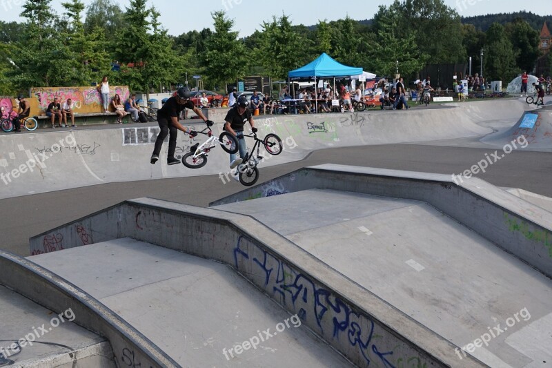 Bmx Bike Sport Jump Extremely