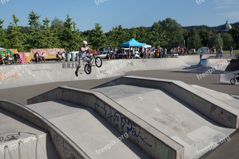 Bmx Bike Sport Jump Extremely