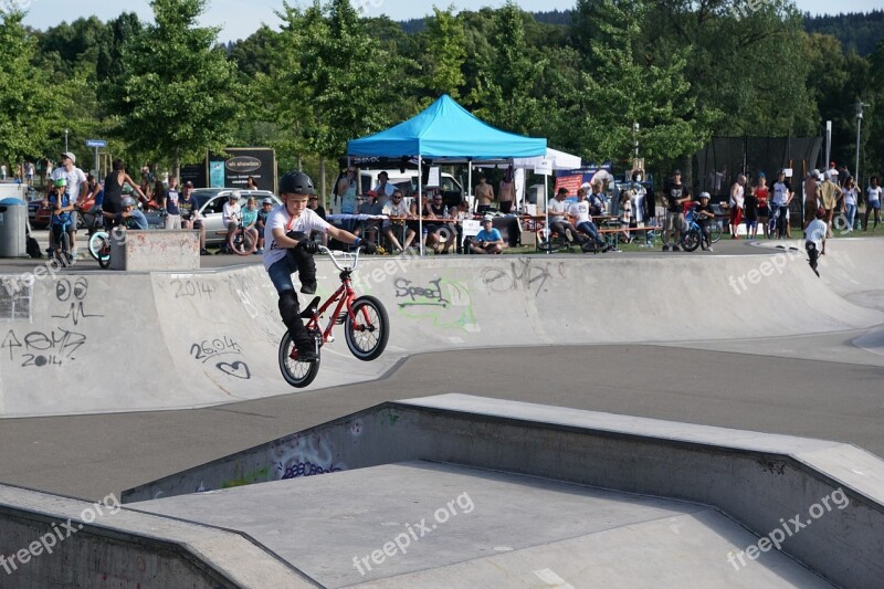 Bmx Bike Sport Jump Extremely