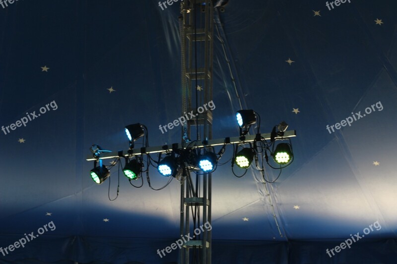 Circus Circus Tent Blue Lighting Tent