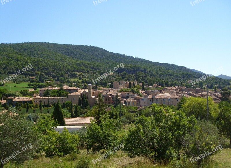 Aups Village Commune Southeastern France