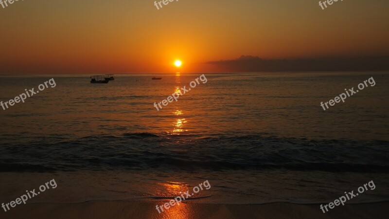 Beach Sun Sunset Summer Vacation