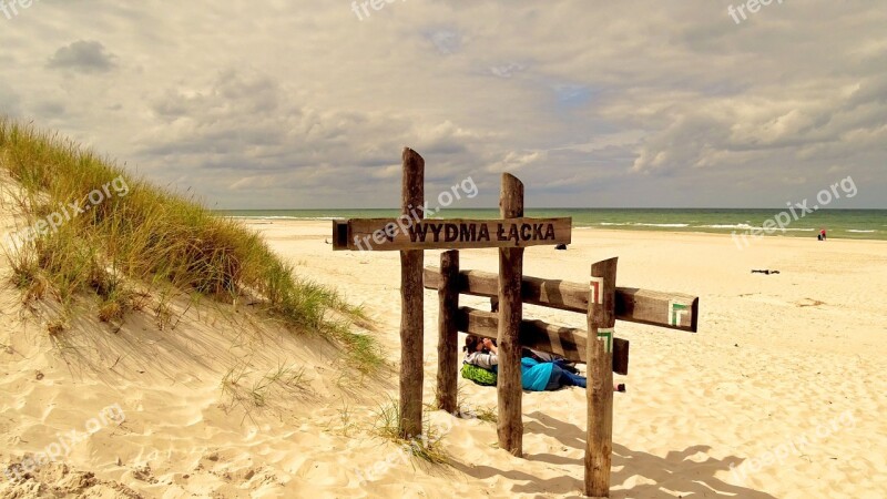 Poland Slowinki Park Dune Sky Clouds