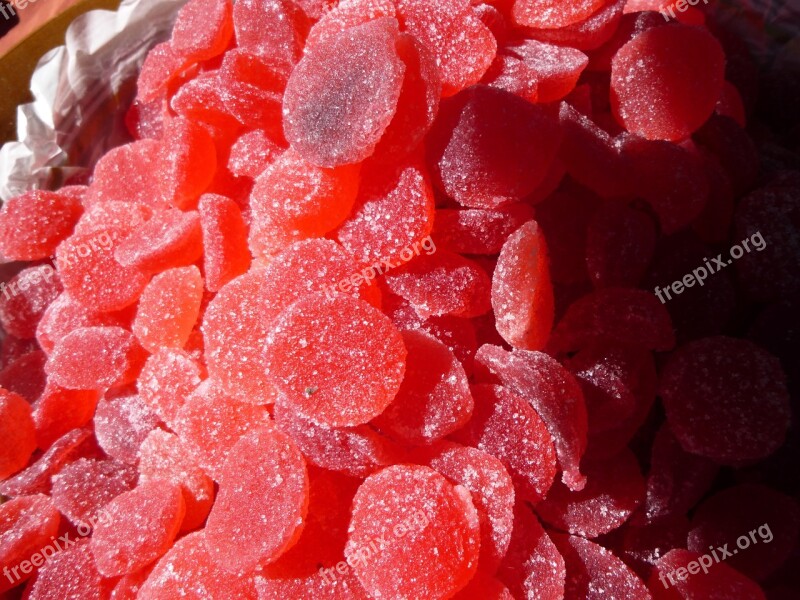 Red Sweet Jelly Candy Fruity