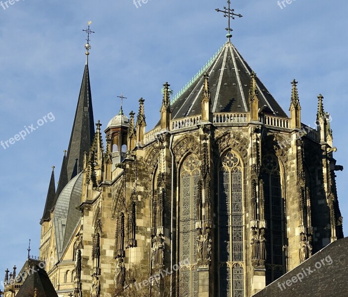 Germany Aachen Dom Historic Center Historically