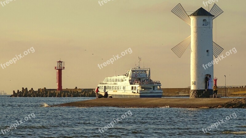 Poland świnoujście Mill Bake Sea Ship