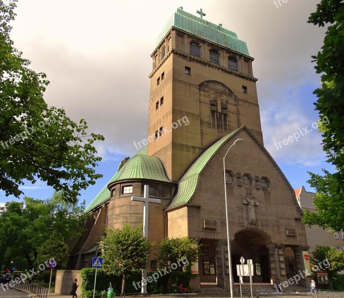 Poland Stettin Herz-jesu-kirche Free Photos