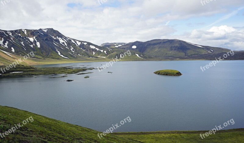 Landmannahellir Iceland Water Landscape Country Manna Lau Cooking