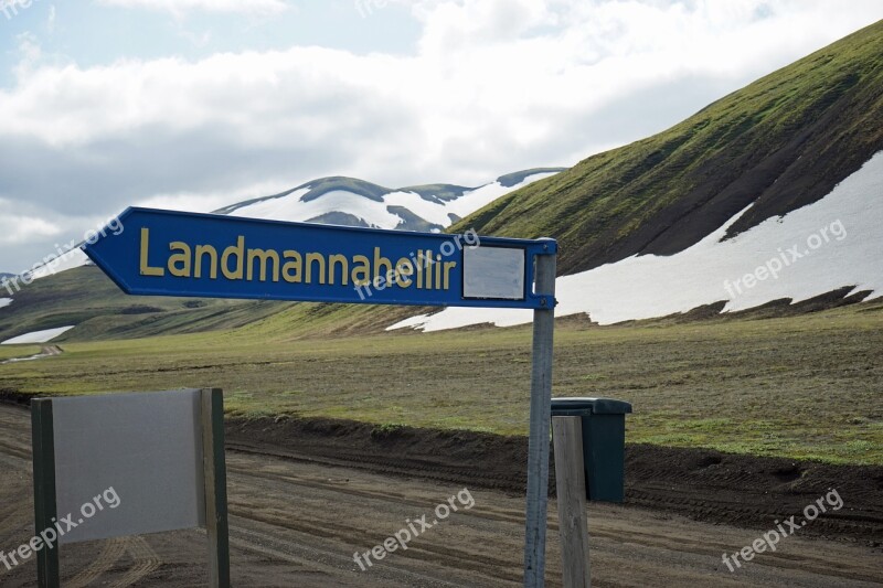 Landmannahellir Iceland Shield Free Photos