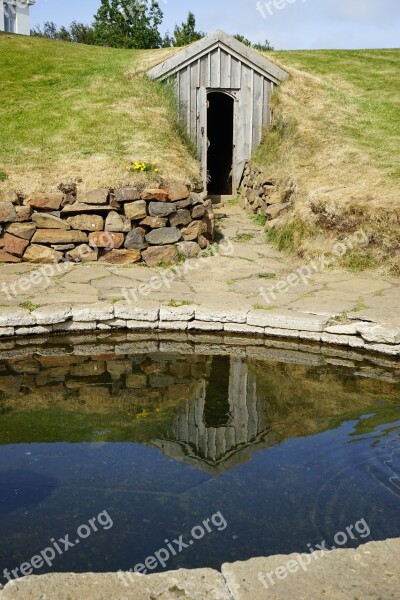 Iceland Mirroring Reykhold Reflection Building