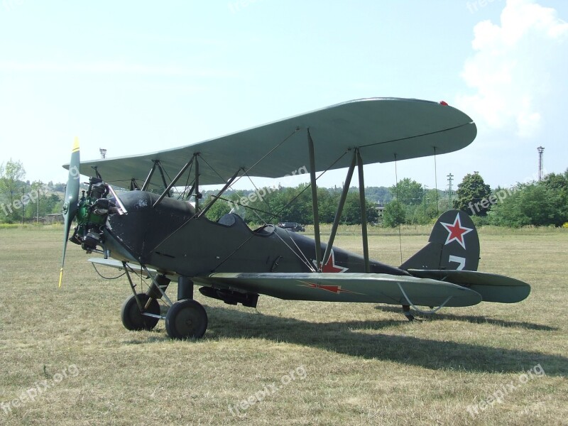 Aircraft Airport Po-2 Radial Engine Fighter Plane