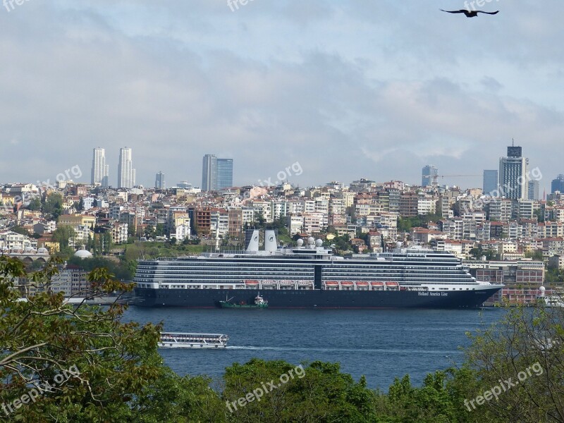 Istanbul Turkey Bosphorus Shipping Ship