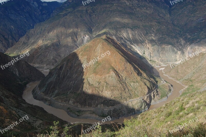 Nu Large View Yns The Yangtze River Yunnan Province