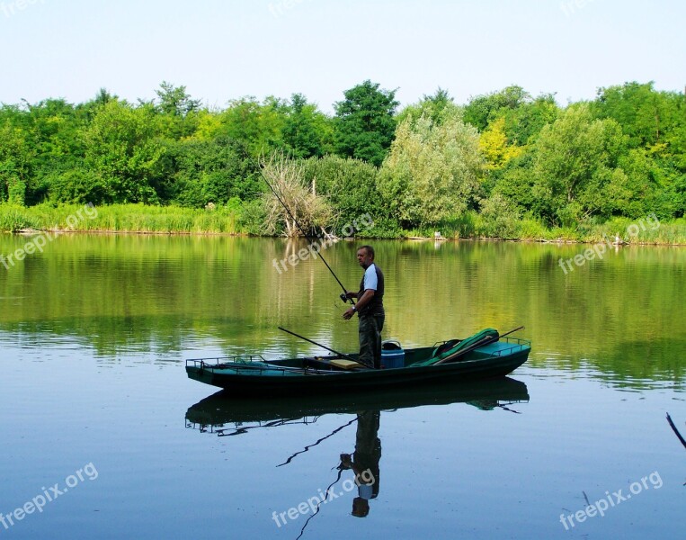 Angler Boat Lake Free Photos