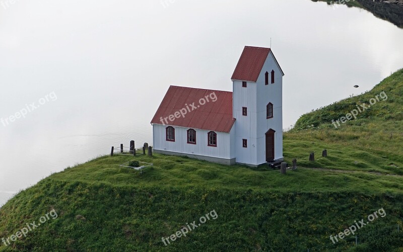 Church Chapel Iceland Hill House Of Prayer