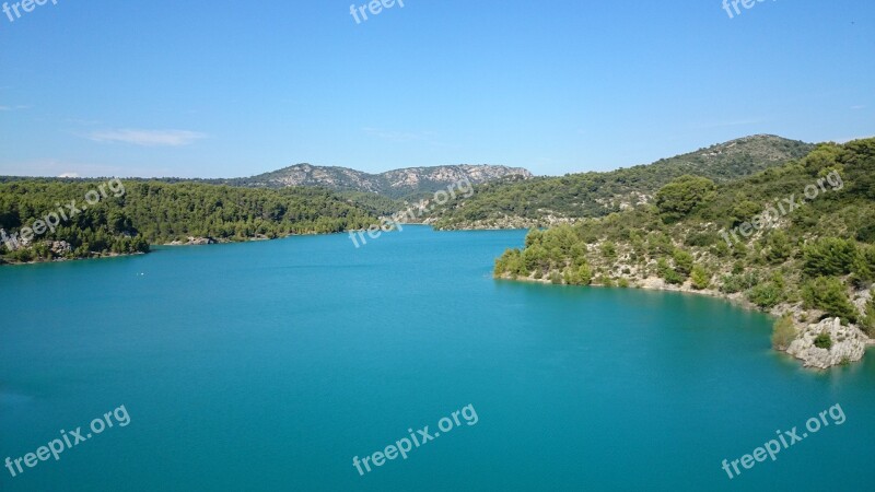 Lake Hiking Landscape Nature France