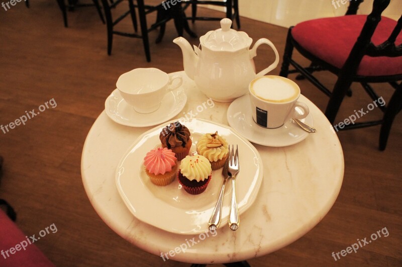 Tea Teapot Cupcake Cup Coffee