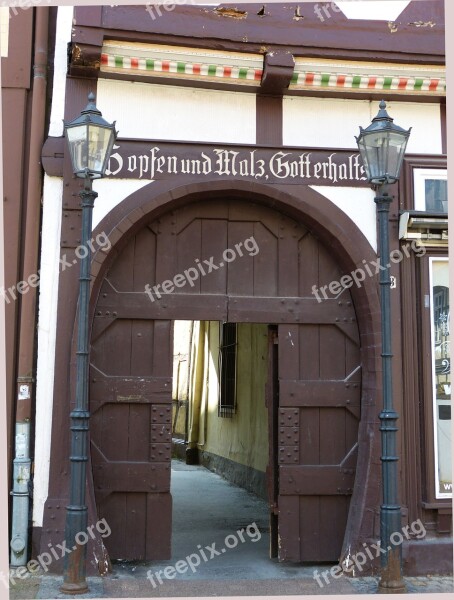 Celle Lower Saxony Historic Center Truss Facade