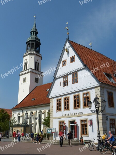 Celle Lower Saxony Historic Center Truss Facade