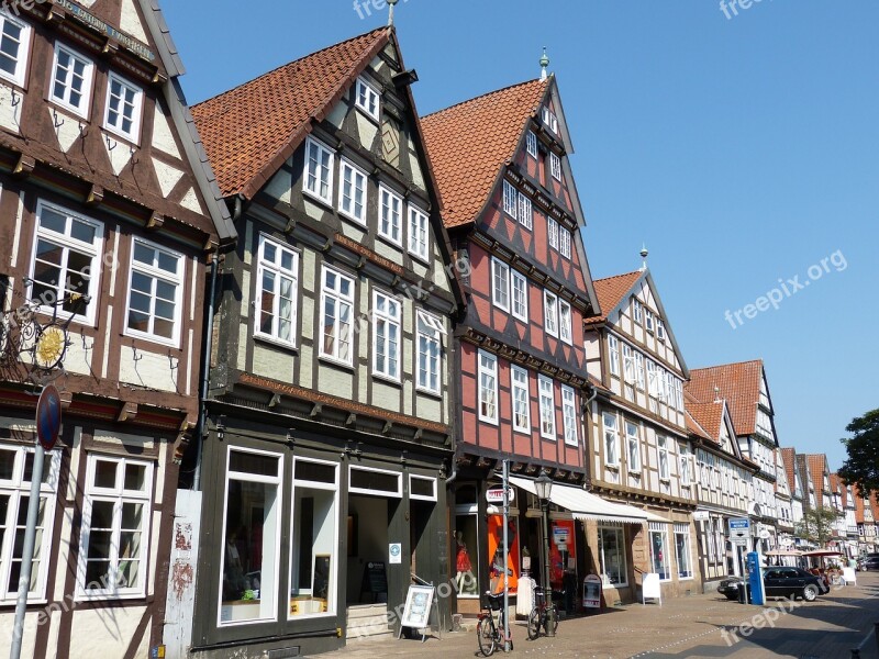 Celle Lower Saxony Historic Center Truss Facade