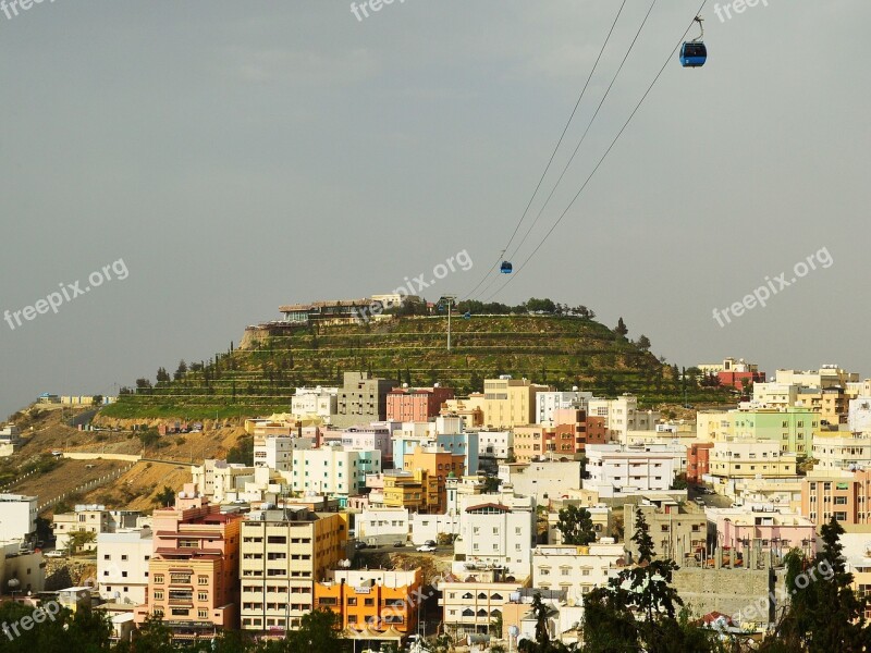 Cable Cars Transportation Green Hill