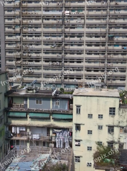 Hong Kong Mong Kok Building Asia Free Photos