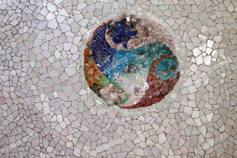 Park Guell Mosaic Tile Gaudi Texture