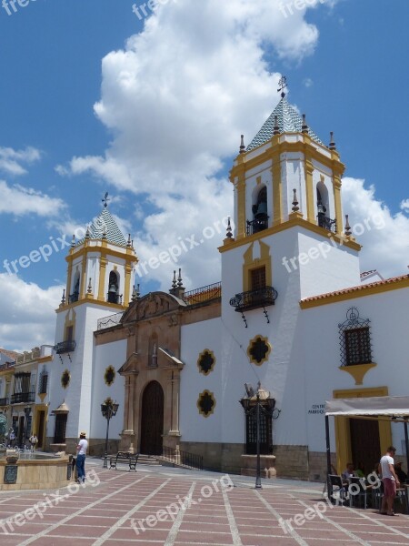 Ronda Marketplace Church Of Santa Maria Free Photos