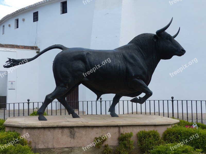 Ronda Bullring Statue Free Photos