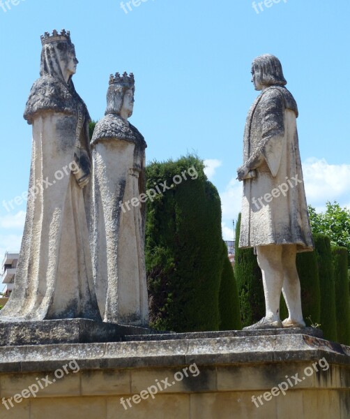 Monument Of The Catholic Kings Columbus Isabelle Ferdinand Alcazar De Los Reyes Cristianos