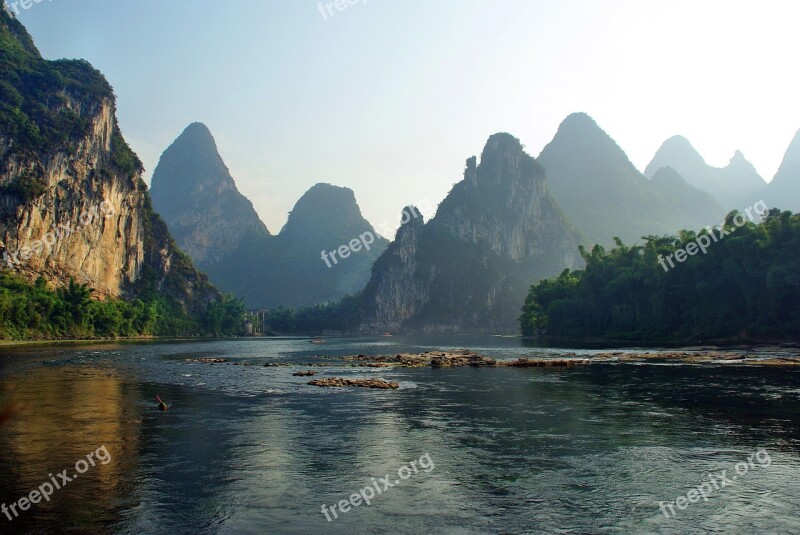 River Li Sugar Loaf Landscape Li River