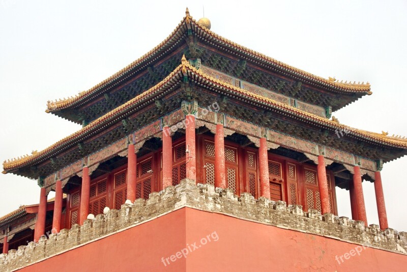 China Beijing Palace Forbidden City Pavilion