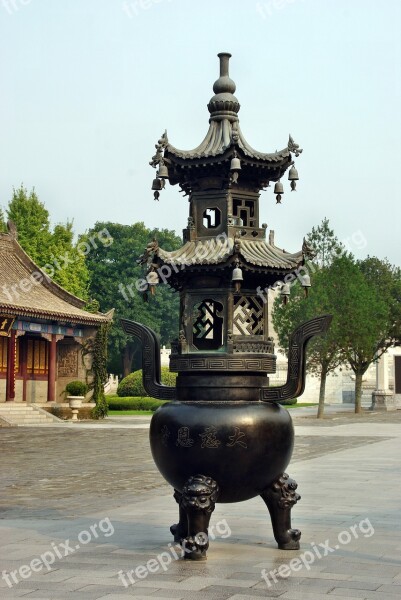 Xian Pagoda Incense Burner Wild Goose Free Photos