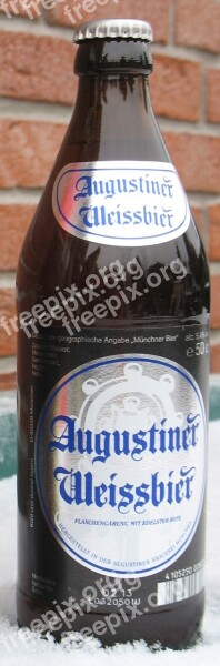 Beer Augustiner Bottle Wheat White Beer