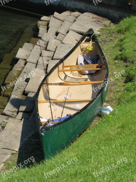 Boat Fishing Rods Shore River