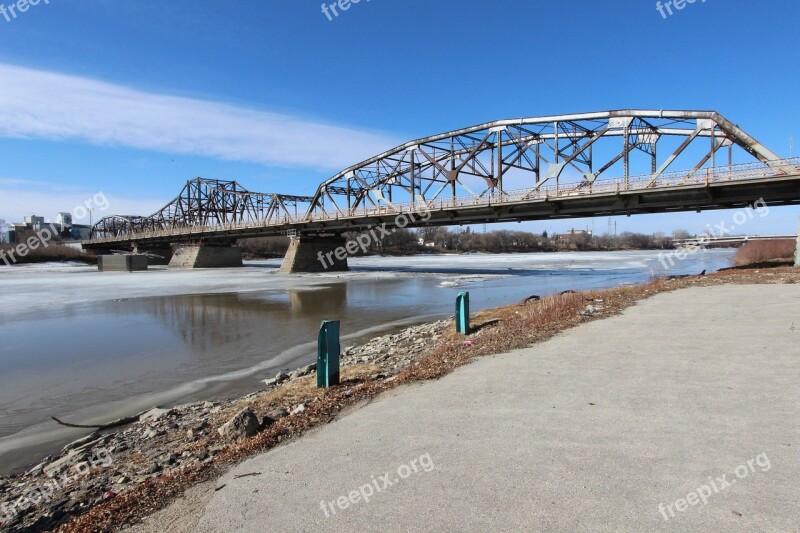 Louise Bridge Bridge River Red River Spring