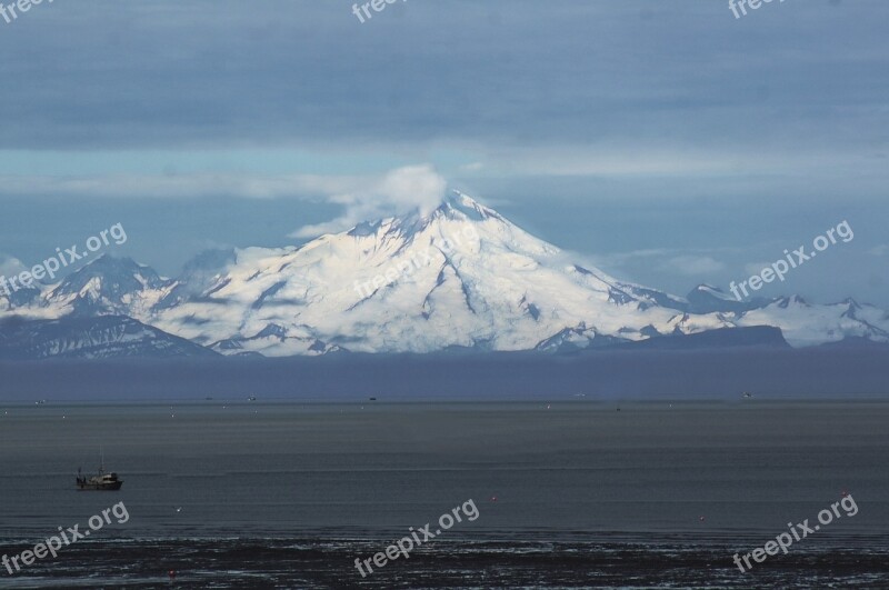 Mt Redoubt Cook's Inlet Volcano Alaska