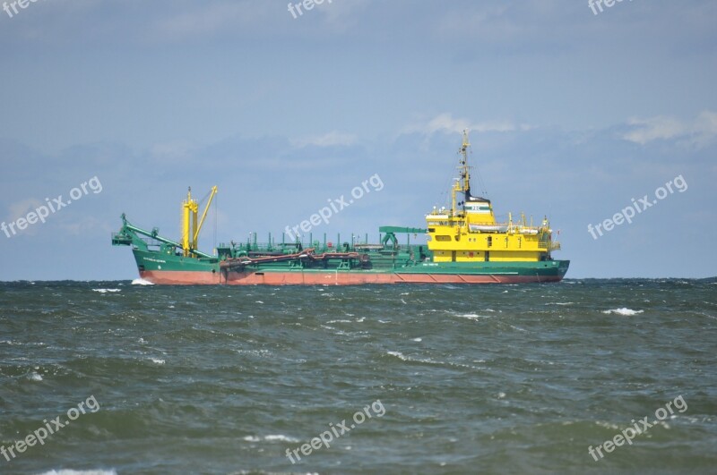 Ship Sea The Baltic Sea Poland Kołobrzeg