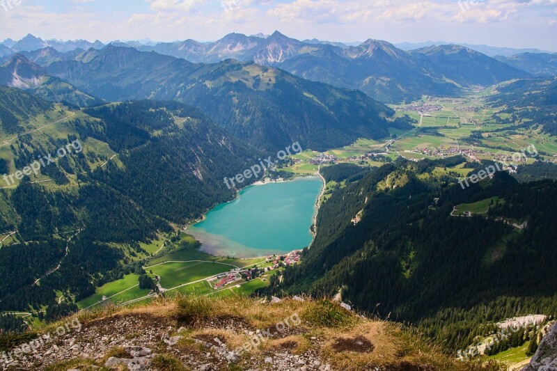 Mountains Alpine Tannheim Haldensee Hiking