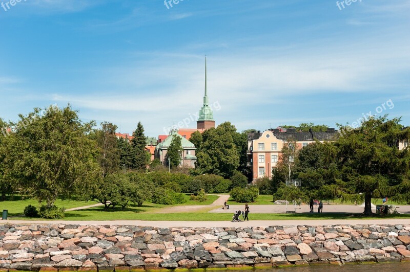 Helsinki Finland Trees Urban Park