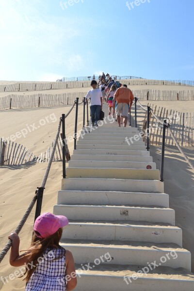 Dune Pilat Dune Pyla Dune Staircase Sand