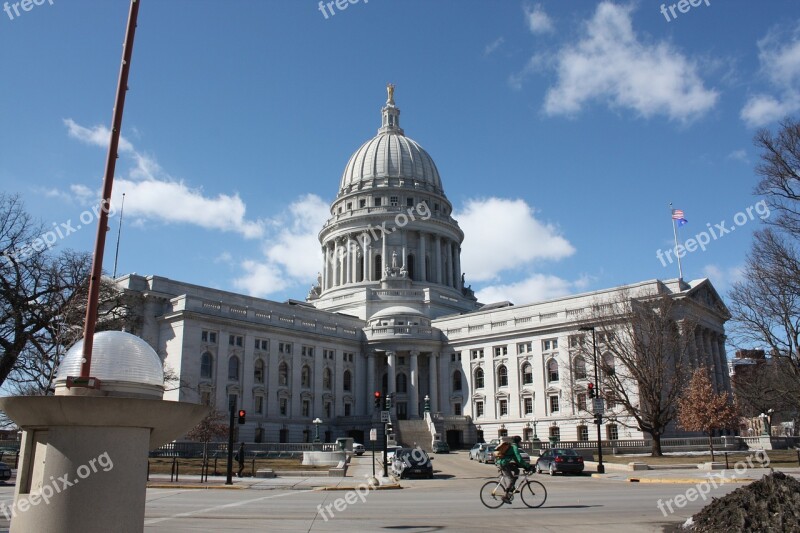 Capitol Madison Viskansin United States Free Photos