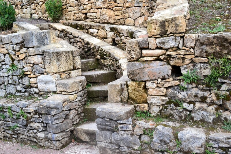 Staircase Stone Staircase Wall Stone Wall Marqueyssac Garden