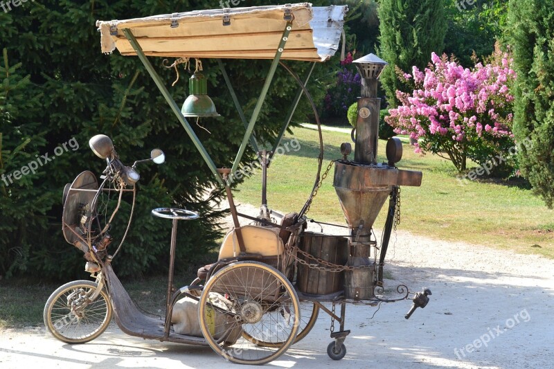 Steam Bike Steam Automobile Old Old Car Older Vehicles