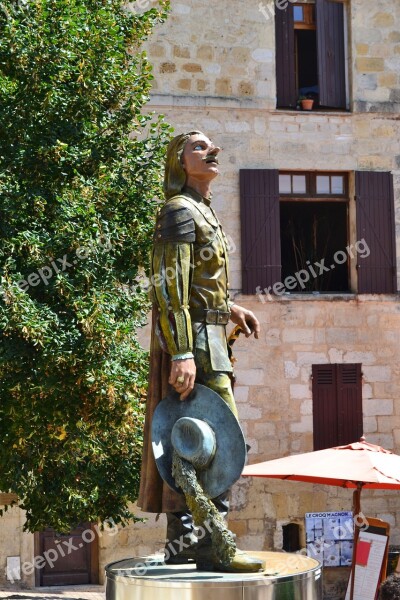 Cyrano De Bergerac Bergerac Monument Poet Dordogne