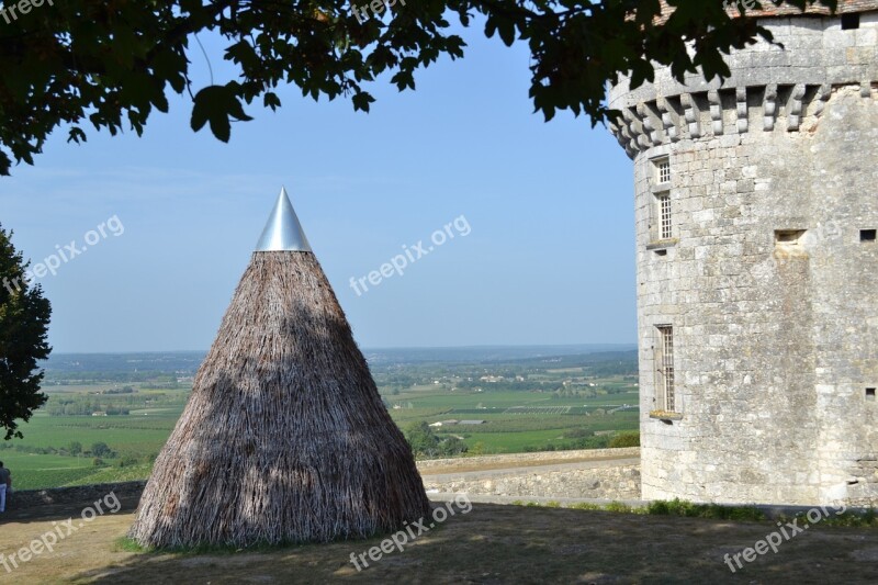 Hay Haystack Monbazillac Castle Dordogne